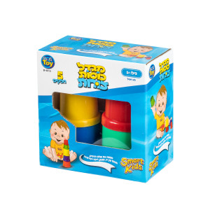 מגדל כוסות צורות 5 חלקים – SMART KIDS