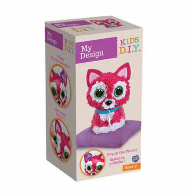 מוזאיקה בד מוקצפת – חתול ורוד