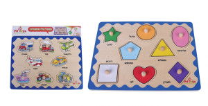 פאזל כפתור פיט צורות גיאומטריות 8