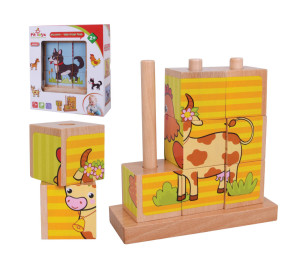 פאזל קוביה עומד פיט-חיות בית