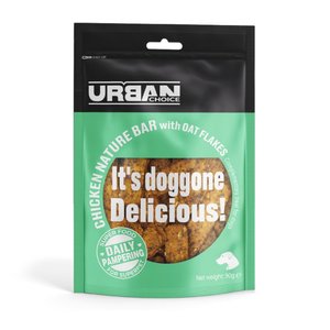 אורבן צ'ויס חטיף עוף עם שיבולת שועל 

                90 גרם

                Urban choice Chicken natural bar with Oat flakes
