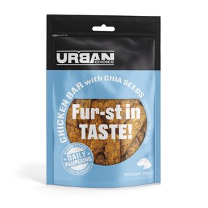 אורבן צ'ויס חטיף עוף עם זרעי צ'יה 

                90 גרם

                Urban choice Chicken bar with chia seeds