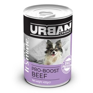 אורבן צ'ויס מעדן ללא דגנים בקר        

                400 גרם

                Urban choice beef grain free canned food