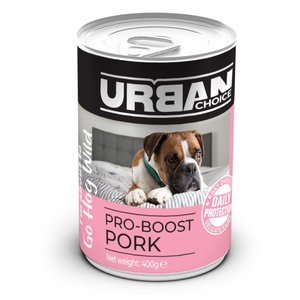 אורבן צ'ויס מעדן ללא דגנים חזיר 

                400 גרם

                Urban choice pork grain free canned food