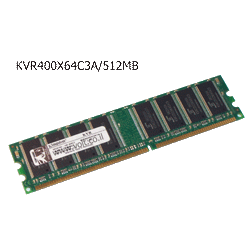 זכרון למחשב נייח SDRAM DDR 400Mhz 512MB Kingston KVR400X64C3A קינגסטון
