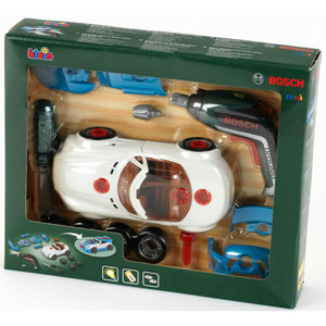 מכונית מירוץ  להרכבה + מיני מברגה - בוש