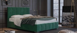 מיטה זוגית מרופדת - דגם בטהובן