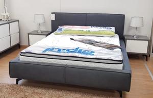 מיטה זוגית מרופדת - דגם פוף