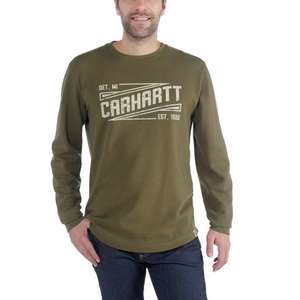 סריג טילדן גראפי ש"א עם כיס צבע ירוק צבאי ®Carhartt 