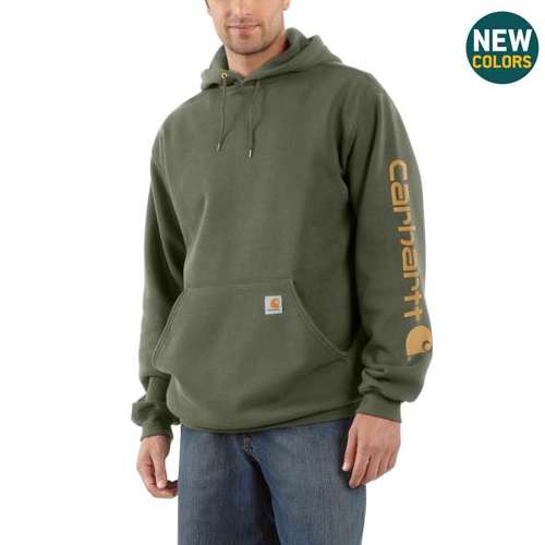 K288 סווטשירט עם ברדס צבע ירוק חורפי מוברש