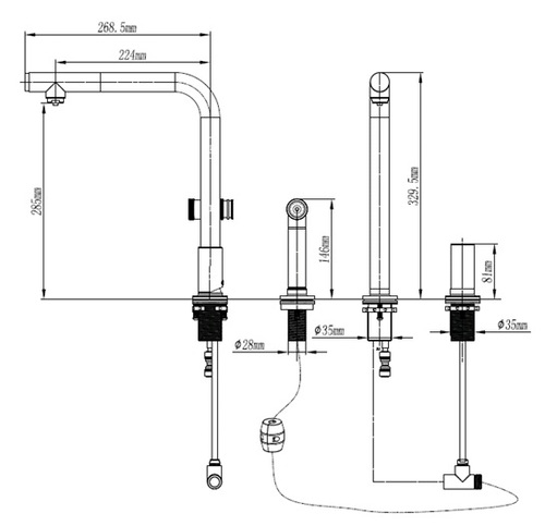 ברז מטבח דגם סטנלי