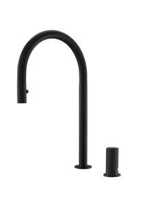 ברז מטבח דגם ורה גמור שחור מט