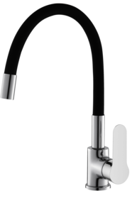 ברז פרח דגם 900A-BL פיה גומי שחורה DUCK אקווילה