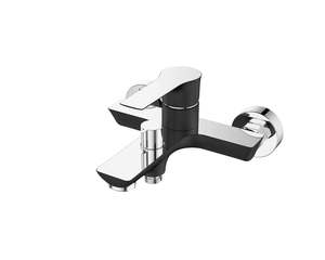 ברז אמבט שחור/כרום B&W MURRE