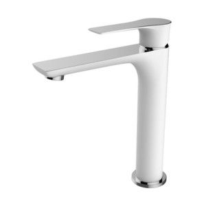 ברז פרח לבן/כרום בינוני B&W AIRONE