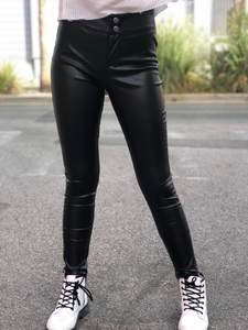 טייץ דמוי עור רוכסנים