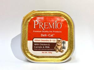 מעדן פרמיו מוס עוף גזר וחלב גורים 100 גרם