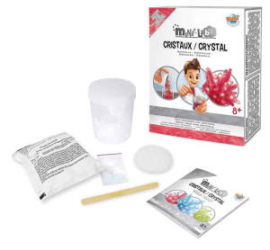 ערכת מדע לגידול קריסטלים בצבעים שונים מבית בוקי, צרפת-כחול