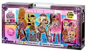 LOL REMIX סופר הפתעה עם 70+ הפתעות - 4 בובות OMG, ו-4 בובות רגילות