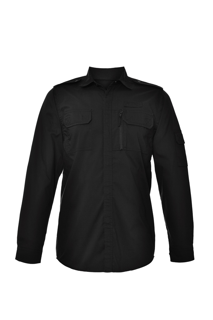 חולצת מכופתרת שחורה