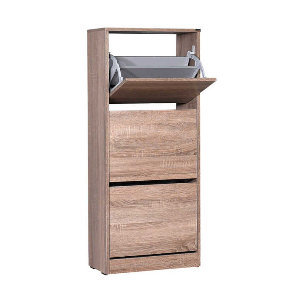 ארון נעליים שלושה תאים אגוז