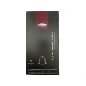 10 קפסולות מאורו סנטו פרוצ'נטו תואם נספרסו MAURO CENTOPERCENTO