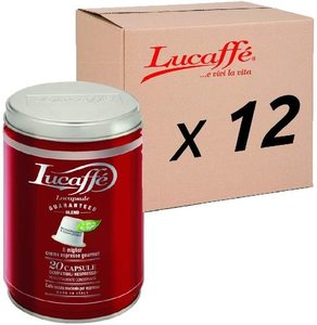 20 קפסולות לוקה תואמות נספרסו 11 + 1 מתנה - מתכלות LUCAFFE 