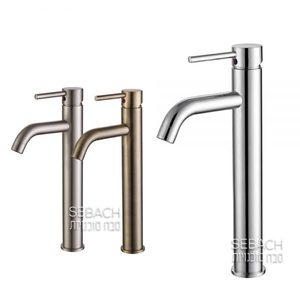 ברז גבוה ידית סטיק גימור ברונזה