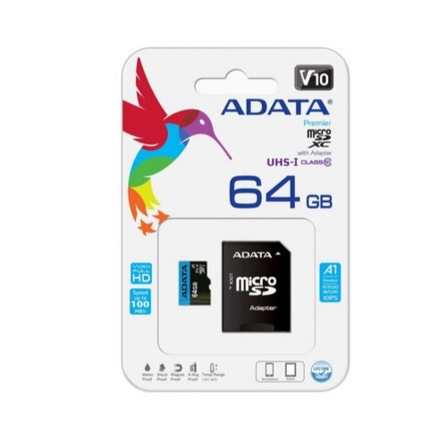 כרטיס זיכרון ADATA Class 10 64GB Micro SD *חיסול*