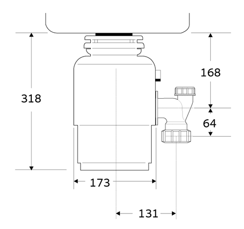 טוחן אשפה דגם ISE 56