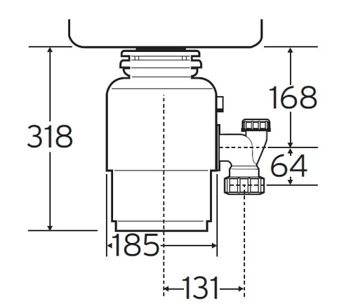 טוחן אשפה דגם ISE66