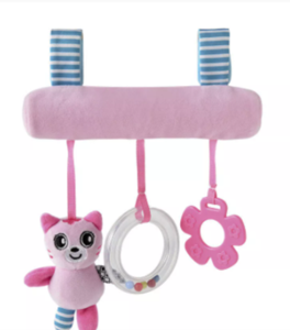 מובייל מנגן בצבע ורוד לתלייה על המיטה/עגלה 