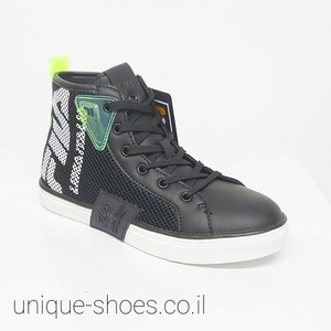 נעלי פילה סניקרס גבוהות בצבע שחור | 26-37 | FILA