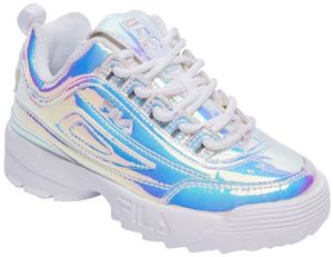 נעלי פילה דיסרפטור לילדים בצבע ורוד הולוגרמה | 29-35 | FILA Disruptor HOLOGRAM 