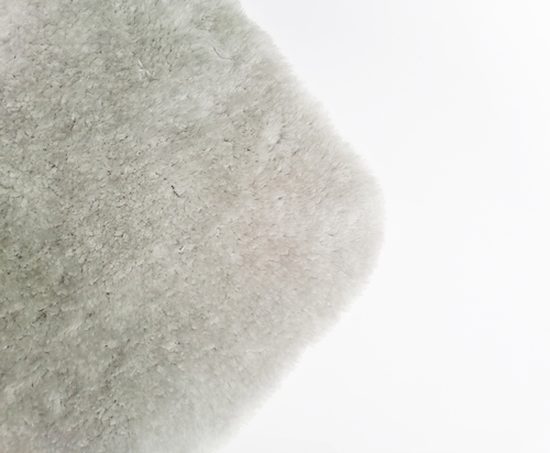 שטיח שאגי עגול- אפור בהיר - אזל במלאי