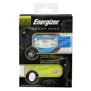 פנס ראש 125 לומן + 2 לד לבן 2AAA