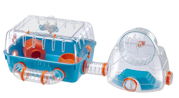 כלוב לאוגרים עם גלגל ריצה חיצוני דגם קומבי 2 Ferplast Combi 2 Hamster cage