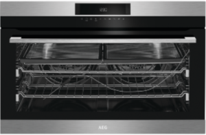 תנור בנוי מקצועי 90 ס"מ פירוליטי בנוי AEG BPK722910M