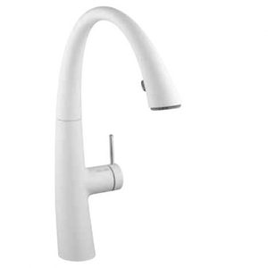 ברז מטבח לבן תאורה תאורה דגם זואי KWC