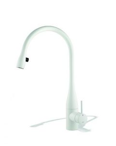 ברז מטבח נשלף לבן תאורה דגם איב KWC