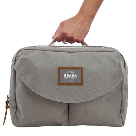 תיק עגלה beaba  דגם ג'נבה צבע אפור /חום
