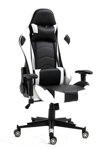 כיסא גיימינג מקצועי - Project Alpha שחור/לבן