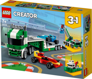 לגו קריאטור - מוביל מכוניות מרוץ  31113