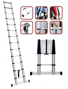 סולם טלסקופי נשען יחיד 2.90 מטר 10 שלבים  תיקני 1847 KAPRO