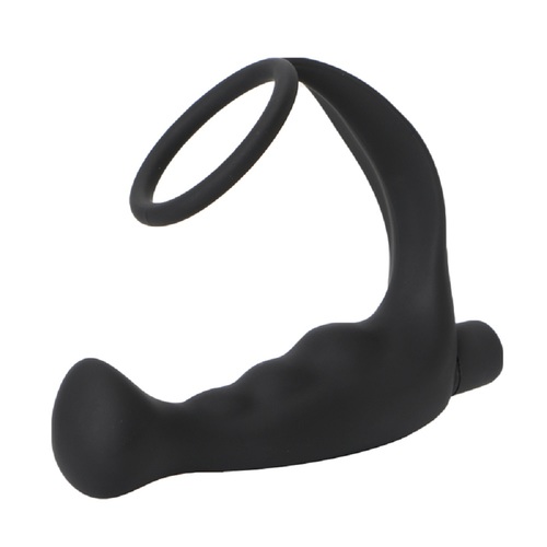 פלאג אנאלי רוטט לפרוסטטה לגבר עם טבעת הידוק