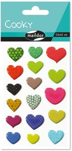 מדבקות קוקי לבבות מקושטים מיילדור