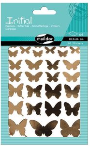 מדבקות פרפרים זהב כסף מיילדור