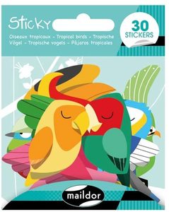 מדבקות ציפורים טרופיות מיילדור