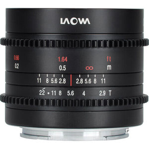 עדשה רחבה laowa 9mm t2.9 zero-d cine for sony e 