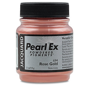 אבקת פיגמנט פרל אקס צבע זהב ורד #694 JACQUARD